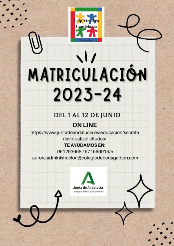 MATRÍCULAS 2023-24
